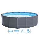 Intex Graphite Panel rond zwembad 4.78 x 1.24m 