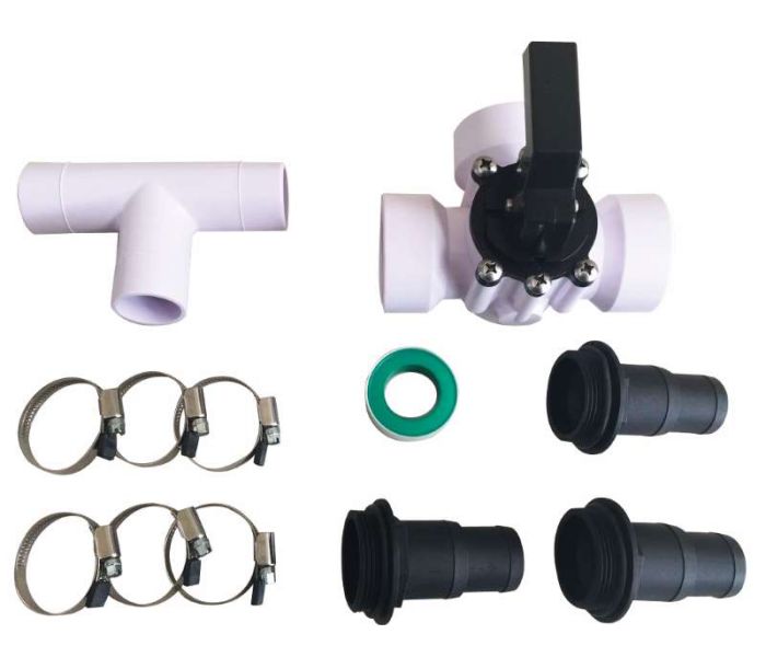 Bypass kit zwembad basis voor solar verwarming