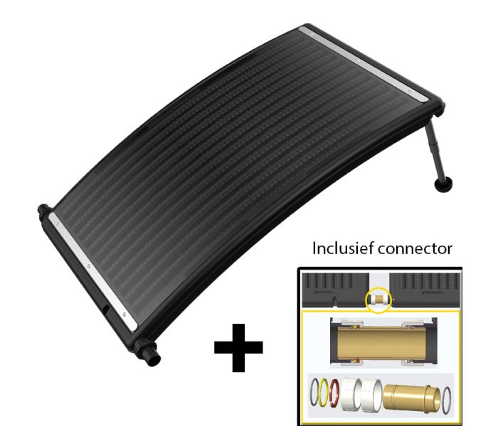 Zwembadverwarming Solar Paneel Curve